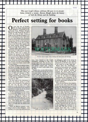 (8353) Leigh Essex Library  - 1988 Article