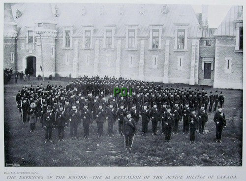 8th Battalion Of The Active Militia Of Canada - 1896 Cutting / Print