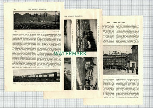 EUSTON Railway Station Joseph Jones  LNWR - 1914 Article