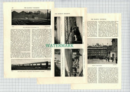 EUSTON Railway Station Joseph Jones  LNWR - 1914 Article