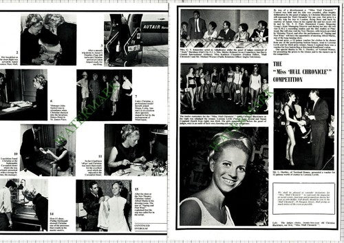 Christine Blackburn Miss Hull Chronicle  - 1967 Cuttings
