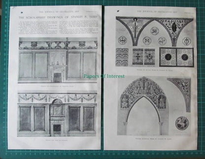 (6444) Mr Stanley R Sleep Scholarship Drawings  - 1913 Article