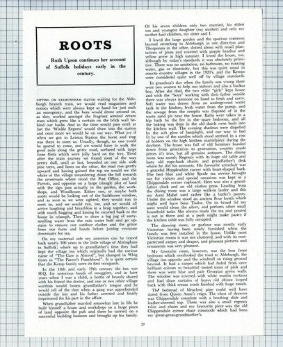 (6161) Aldringham Suffolk  Parrot & Punchbowl Ruth Upson - 3 Part Article c.1975