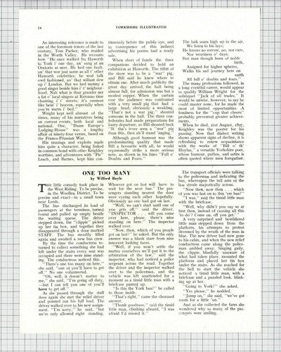 (6067) William Wright Hoylus End Hermit Hole Keighley Writer    1952 Article