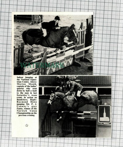(C162) National Equestrian Centre Marion Mould Bandolera Raymond Howe 1972 Clip