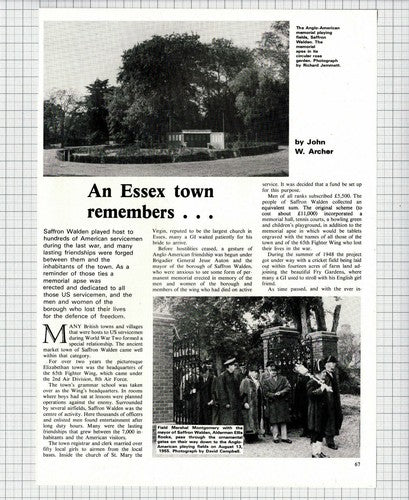Saffron Walden Essex 65th Fighter Wing 8th Air Force Leroy Nitschke  - 1979