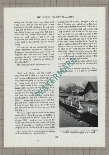 Martin Brown David Baldey Murder Lewes Gaol Sussex -  1954 Article