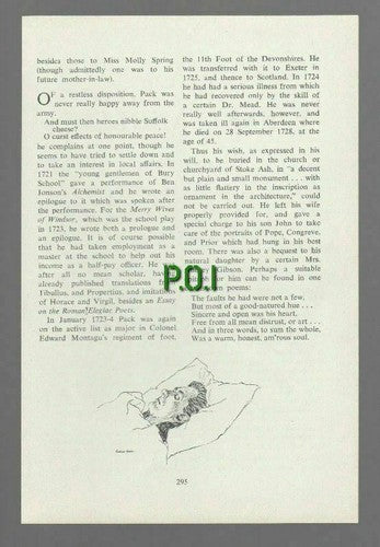 Richardson Pack Stoke Ash Suffolk  Soldier Poet   - 1951 Article