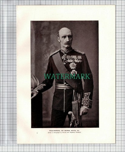 (5376) Field Marshal SIR GEORGE WHITE - c.1910 Print