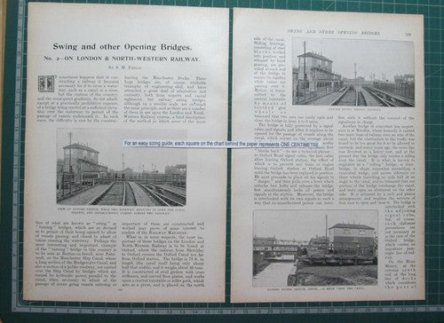 (6032) Swing Bridges London & North Western Railway Oxford Garston  1907 Article