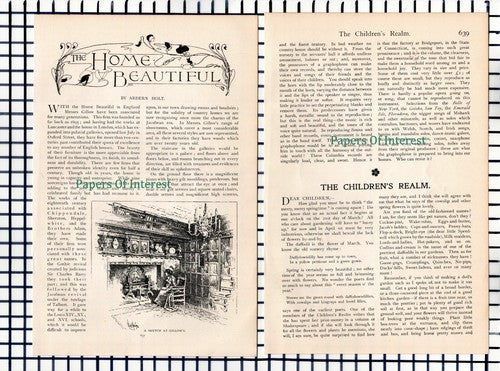(6794) Messrs Gillow Furniture  - c.1900 Article