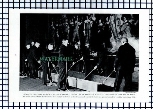 (7903) Ship STATENDAM / Rijks Museum Amsterdam Night Watch Rembrandt - 1940