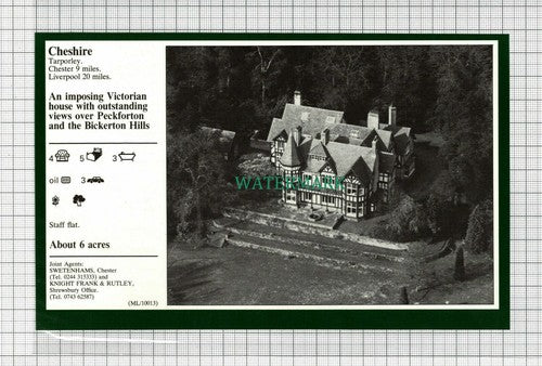 C2985) Tarporley Cheshire House Sale Advert - 1981 Clip