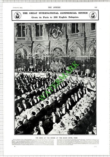 Trouilliot London International and Commercial Assoc Grand Hotel Paris - 1903