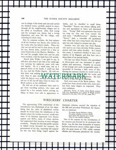 (8162) Albert Weller Brede Sussex Mary Rumens Potters Enoch  - 1950 Article