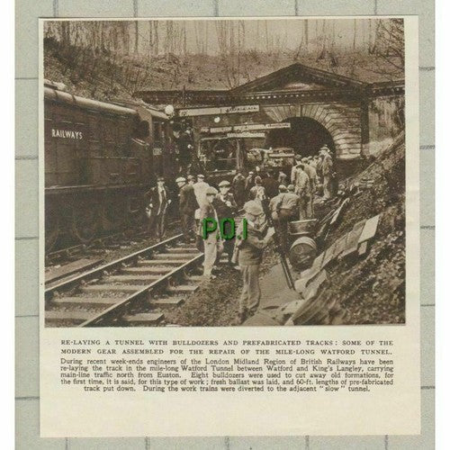 (C269) Watford Tunnel Re-laying London Midland Region Railways - 1949
