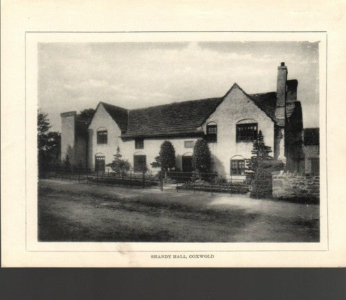 COXWOLD CHURCH / SHANDY HALL - c.1914 Antique Book Print