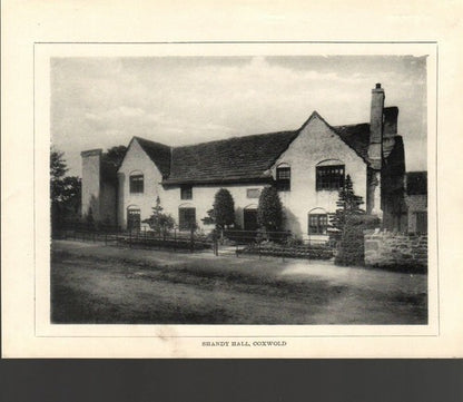 COXWOLD CHURCH / SHANDY HALL - c.1914 Antique Book Print