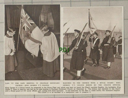 (C648) Chatham Dockyard Church King George V Colour Rev C Owen Darby - 1949