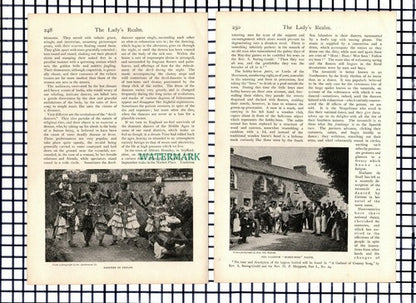 Dance Lauterbach Switzerland Abbots Bromley Padstow Schlesinger - c.1900 Article