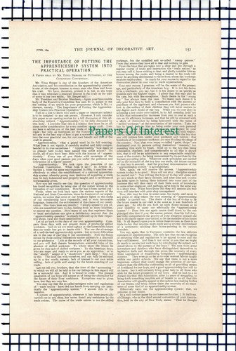 X1151) Mr Titus Berger Pittsburgh Master Painters Association - 1899 Article