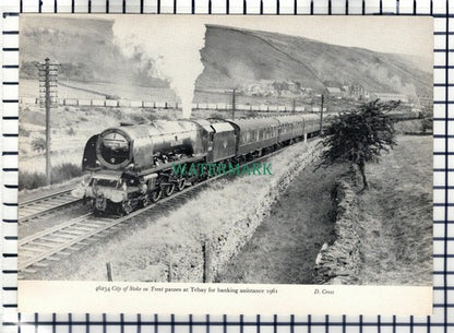 (7380) City Stoke On Trent Railway Locomotive Tebay Nottingham Kenton - Cutting