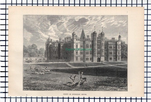 (6390) Burghley House -  1891 Print