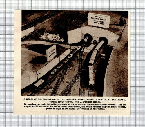 Model of English End of Proposed Channel Tunnel Study Group  -1961 Small Cutting
