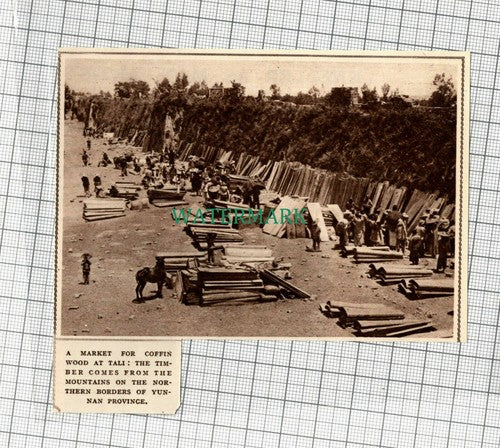 C2318) Coffin Wood Market At Tali - 1948 Clip