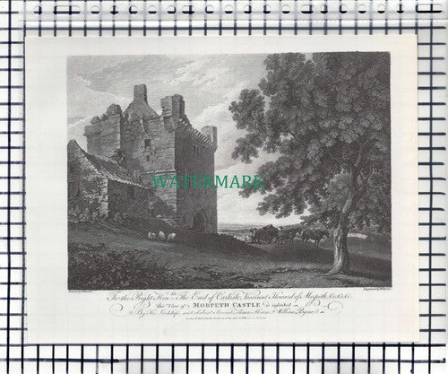 Morpeth Castle Northumberland - c.1960s Book Print