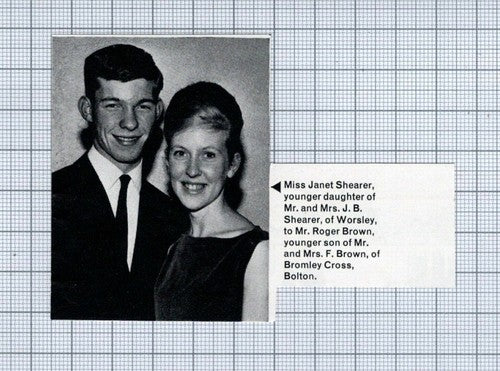 (5394) Miss Janet Shearer Worsley Roger Brown Bromley Cross  - 1964 SMALL Clip