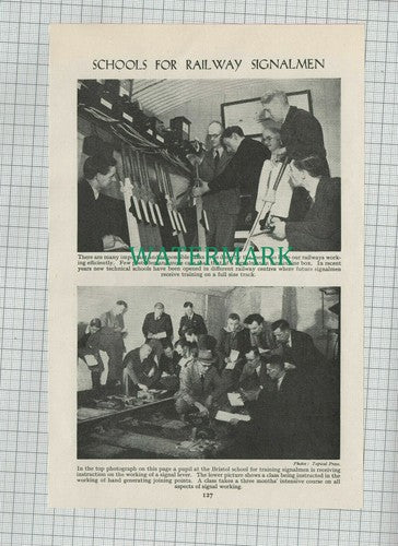 C1989) Bristol School For Training Railway Signalmen - c.1950s Cutting