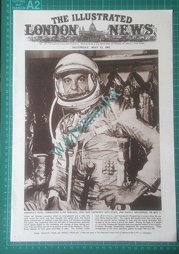 Comm Alan Shepard Space Launch Lake Champlain - 1961 Article