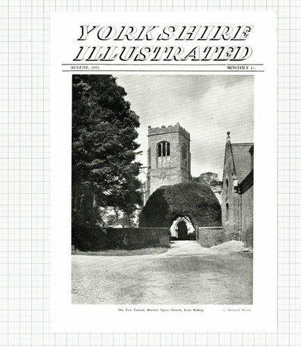 (6008) Burton Agnes Church East Riding Yorkshire - 1951 Clip