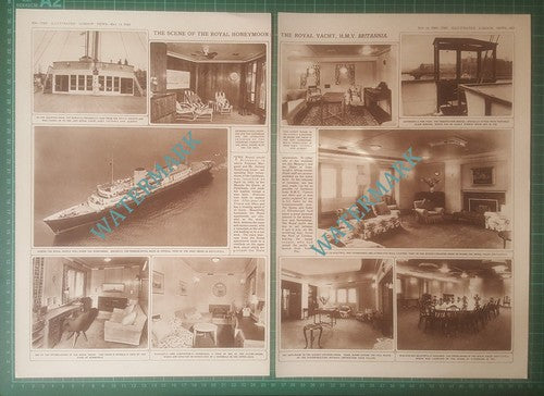 Royal Yacht HMY BRITANNIA Princess Margaret Honeymoon - 1960 Article