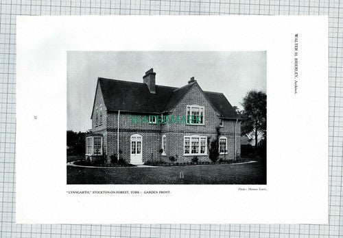 X1926) Lynngarth Stockton On Forest York  Walter Brierley Pearson  1911 Article