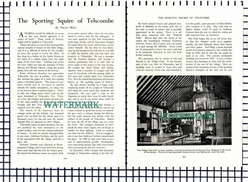 (8174) Telscombe Sussex Ambrose Gorham - 1950 Article