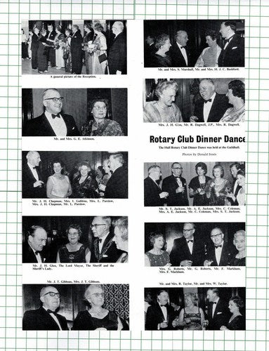 (199) Hull Rotary Club Dinner Dance Gubbins Glen Chapman Gibbons - 1966 Cutting