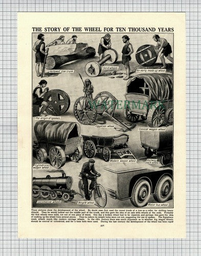 (5847) Story Of The Wheel - c.1940s Cutting