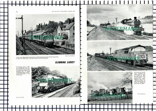 Lickey Incline Various Scenes - 1964 TWO PART Cutting