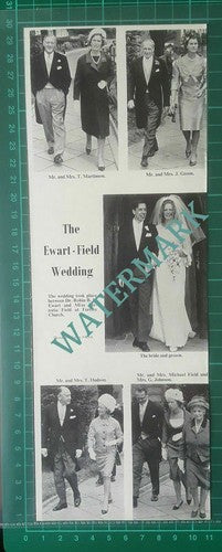 (41) Dr Robin B L Ewart & Miss Victoria Field Ferriby Martinson - 1966 Cutting