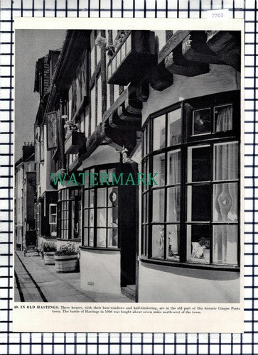 (7703) Old Hastings Sussex Shop - 1960s Book Print