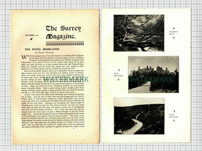 (6071) The Hotel Moorlands Surrey  - 1901 Article