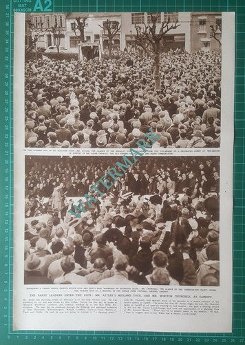 General Election 1950  Churchill Attlee Martell Woolton - 1950 Article / Print