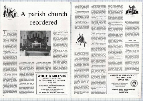 St John The Baptist Church Loughton Essex St John's Church - 1984 Article