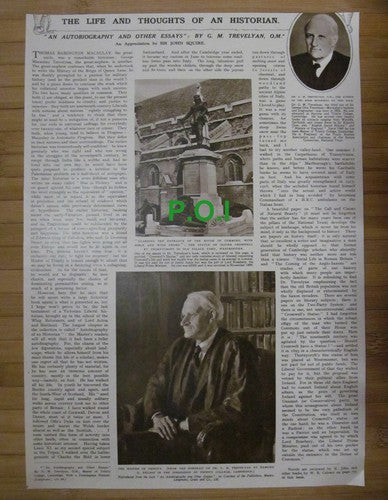 (X166) George Macauley Trevalyan  Historian - 1949 Clip
