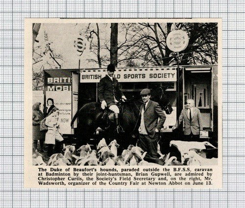 Brian Gupwell Christopher Curtis Duke of Beaufort - 1971 Small Clipping