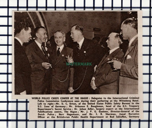 C6332) U C Urton Baughman Adler Goossen Hagemann Witteberg Hotel - 1950  Cutting