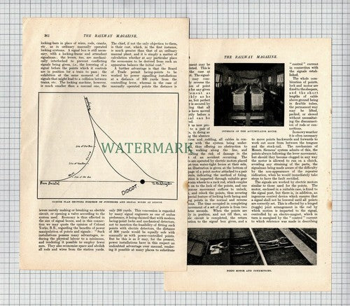 (7518) DIDCOT Great Western Railway Signal Box - 1905 Article