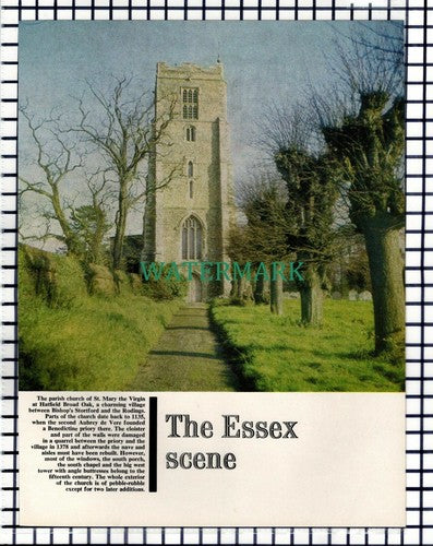 (8392) St Mary The Virgin Church Hatfield Broad Oak Essex - 1967 Cutting